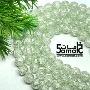 فرع  دبل فتافيت  السكر زجاج مقاس 10 مم –  الفرع  من 84ل86 حبه – لون بستاج فاتح