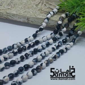 فرع عقيق فاسيت faceted مقاس 6- في حدود 60 حبه