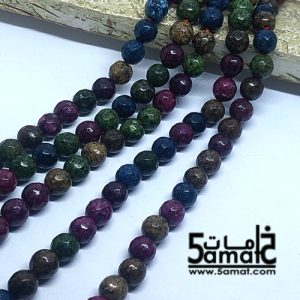 فرع عقيق فاسيت faceted  مقاس 8- من 45 ل 47 حبه