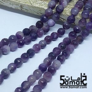 فرع عقيق فاسيت faceted  مقاس 8- من 45 ل 47 حبه