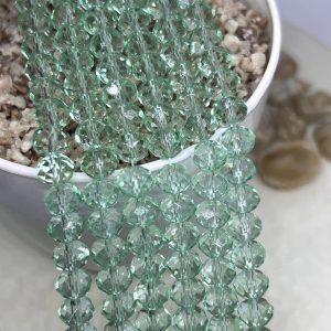 فرع كريستال مقاس 8 لون البحر الصافي شفاف