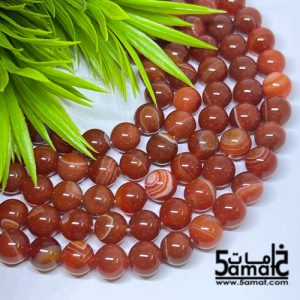 فرع عقيق ناعم أملس سليماني مقاس 10- من 36-38 حبه