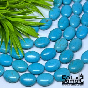 فرع فيروز حبات بيضاوي طول 17مم في عرض 13- الفرع في حدود 22 حبه