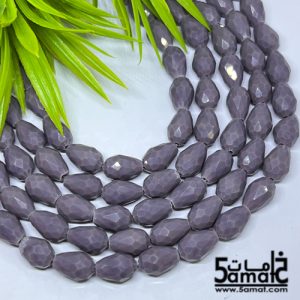 فرع كريستال كمثرى – 8مم* 10مم – موف كشمير مط