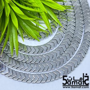 فرع هيماتايت –  مقاس 8-  فضي