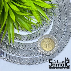 فرع هيماتايت –  مقاس 8-  فضي
