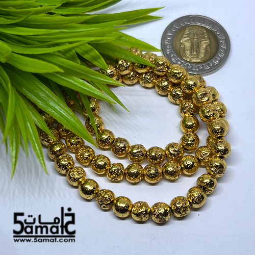 فرع لافا هيماتايت مقاس 6 ذهبي لامع - الصورة 2