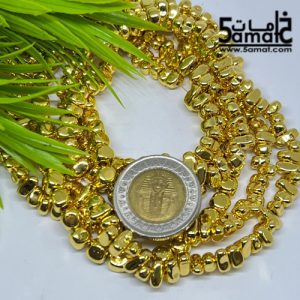 فرع هيماتايت – حبات روك غير منتظمه  ذهبي لامع