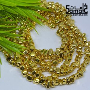 فرع هيماتايت – حبات روك غير منتظمه  ذهبي لامع