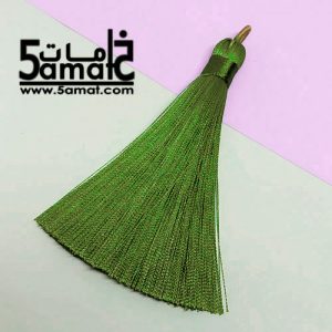 دلايه شرشوبه حرير طويله- طول 8 سم – أخضر زيتوني