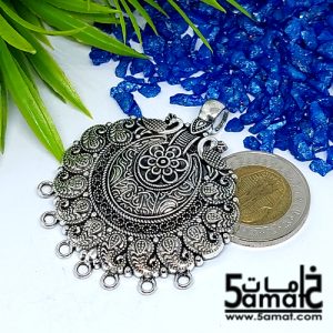 دلايه كبيره فضي بحلقات
