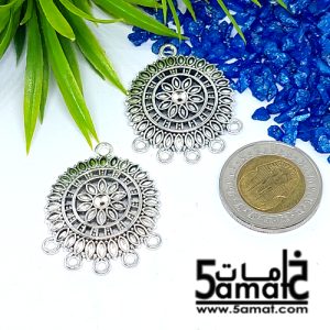 2 دلايه حلق فضي بحلقات