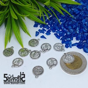 10 دلايه كوين مقاس صغير 11 مم فضي
