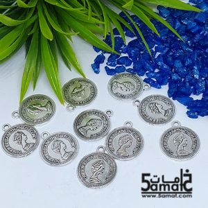 10 دلايه كوين مقاس متوسط 17 مم فضي