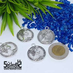 4 دلايه كوين مقاس 24 مم فضي