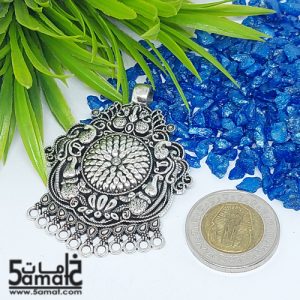 دلايه كبيره فضي بحلقات