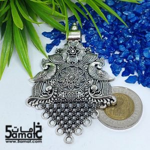 دلايه كبيره فضي بحلقات