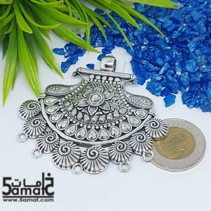 دلايه كبيره فضي بحلقات