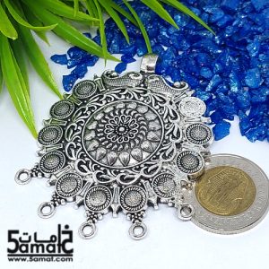 دلايه كبيره فضي بحلقات