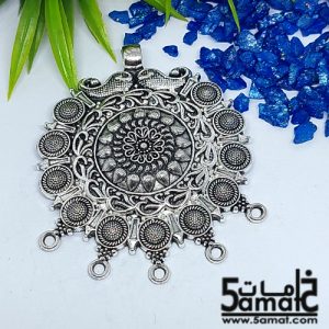 دلايه كبيره فضي بحلقات
