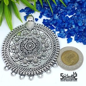 دلايه كبيره فضي بحلقات