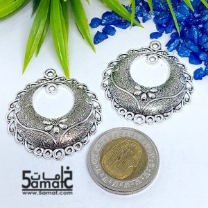 2 دلايه حلق فضي