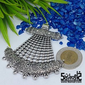 دلايه كبيره فضي بحلقات