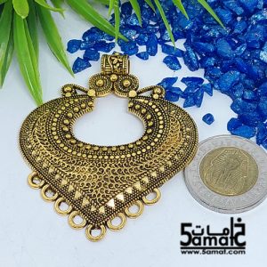 دلايه كبيره ذهبي مزخرفه بحلقات
