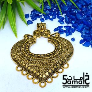 دلايه كبيره ذهبي مزخرفه بحلقات