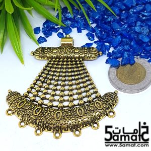 دلايه كبيره ذهبي مزخرفه بحلقات