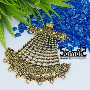 دلايه كبيره ذهبي مزخرفه بحلقات