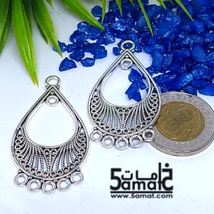 2 دلايه حلق فضي