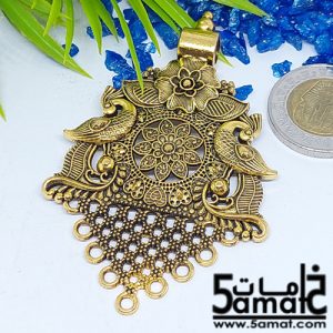 دلايه كبيره ذهبي مزخرفه بحلقات