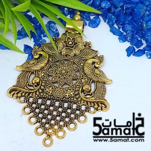 دلايه كبيره ذهبي مزخرفه بحلقات
