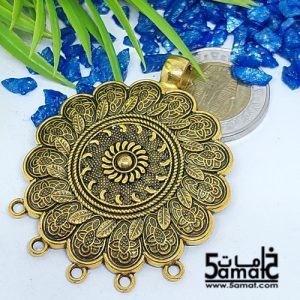 دلايه كبيره ذهبي مزخرفه بحلقات
