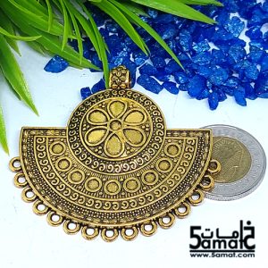 دلايه كبيره ذهبي مزخرفه بحلقات