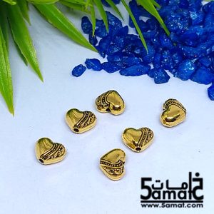 6 فاصل ذهبي قلب مزخرف