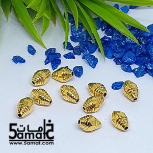 10 فاصل ذهبي مزخرف طول 9.5 مم