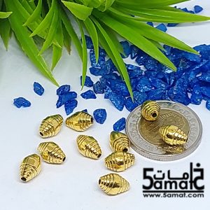 10 فاصل ذهبي مزخرف طول 9.5 مم