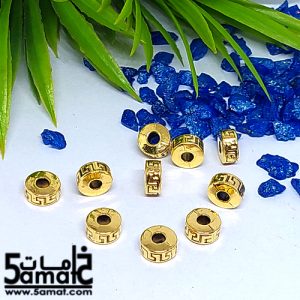 10 فاصل اسطوانه قصيره ذهبي مقاس 7