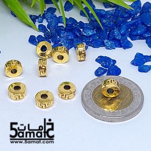 10 فاصل اسطوانه قصيره ذهبي مقاس 7
