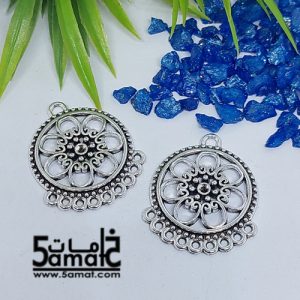 2 دلايه حلق فضي