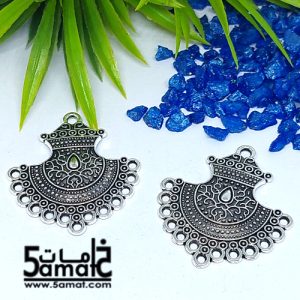 2 دلايه حلق فضي