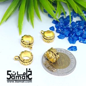 4 حامل دلايه مقاس 9مم ذهبي