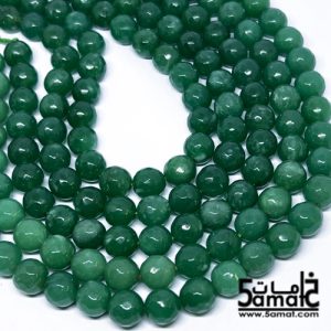 فرع عقيق  فاسيت faceted مقاس 10-  من 36 ل 38 حبه-  كود W
