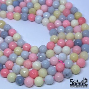 فرع عقيق  فاسيت faceted مقاس 10-  من 36 ل 38 حبه-  كود W