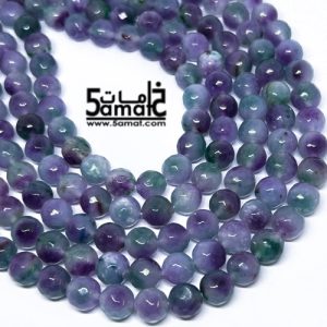 فرع عقيق  فاسيت faceted مقاس 10-  من 36 ل 38 حبه-  كود W