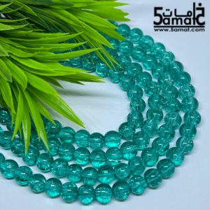 فرع دبل فتافيت السكر زجاج مقاس 8 مم – تركواز