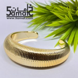 أسوره أكريلك عريضه – مفتوحه – ذهبي لامع