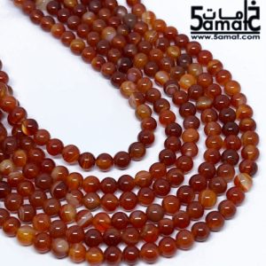 فرع عقيق سليماني ناعم أملس مقاس 6- في حدود 60 حبه- كود W